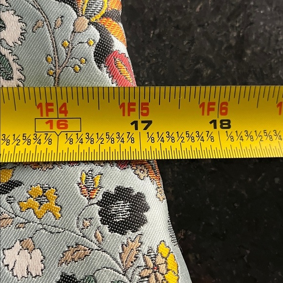 Alice & Olivia Tayla Jacquard Floral Mini Dress Blue Structured NWT Sz 12 - Picture 7 of 14